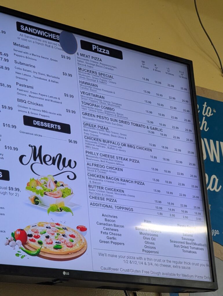 Hometown Pizza Menu 3