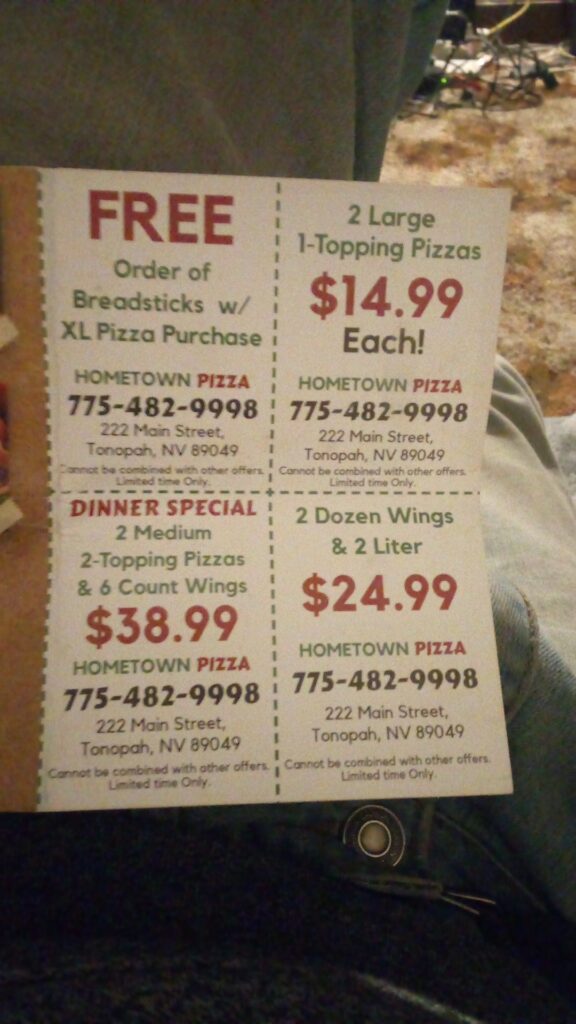 Hometown Pizza Menu 6